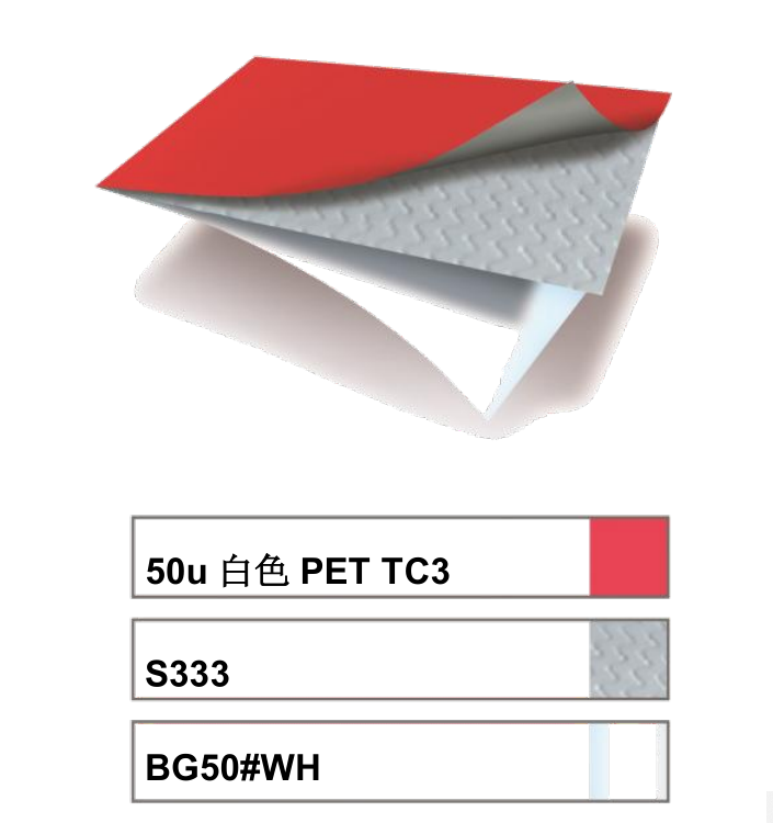 艾利MZ0305亮白PET不干膠材料